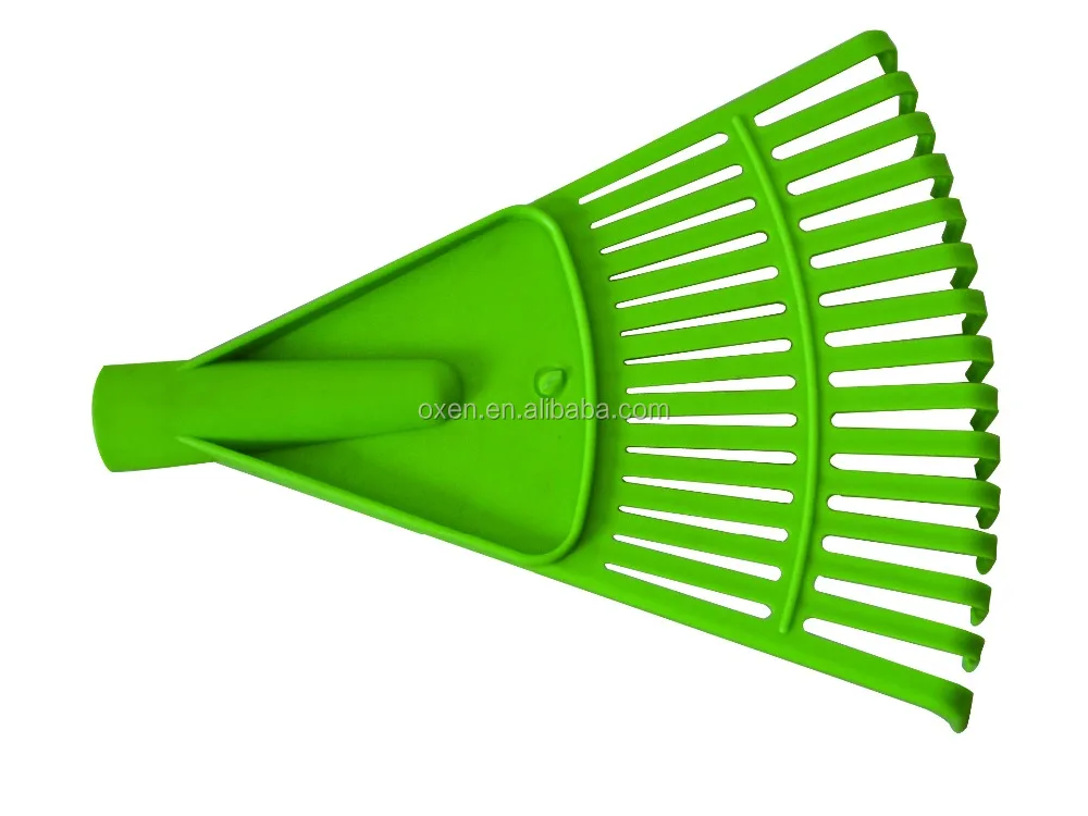 plastic garden lawn grass rake without handle