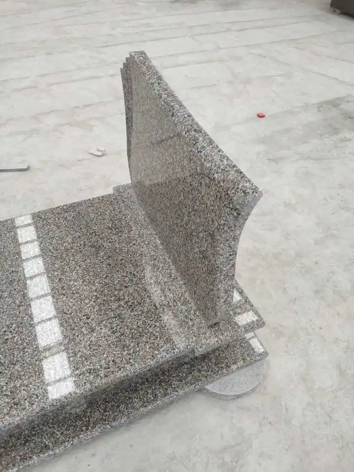 Poland/European style cherry red granite tombstone/gravestone/monument