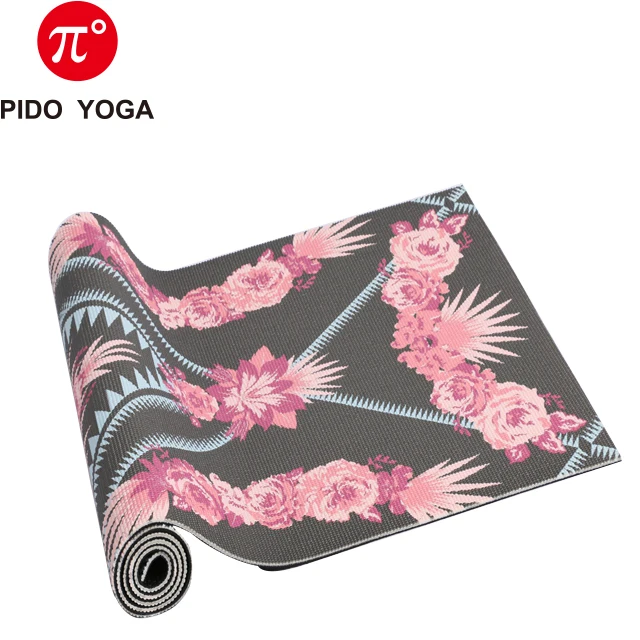 Pido yoga manufacturer cheap price eoc PVC gym printed mats for fitness life custom OEM hot wholesale tapis de yoga