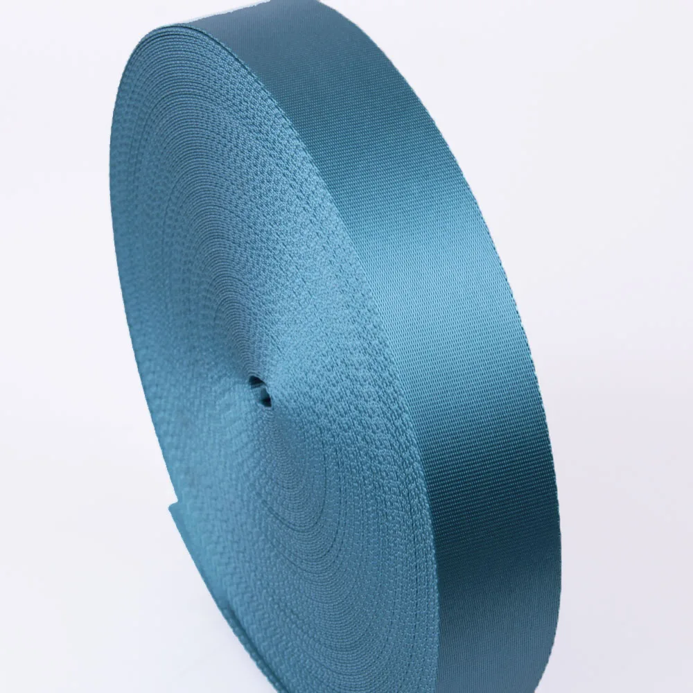 2 inch sky blue flat nylon webbing for car seat belt