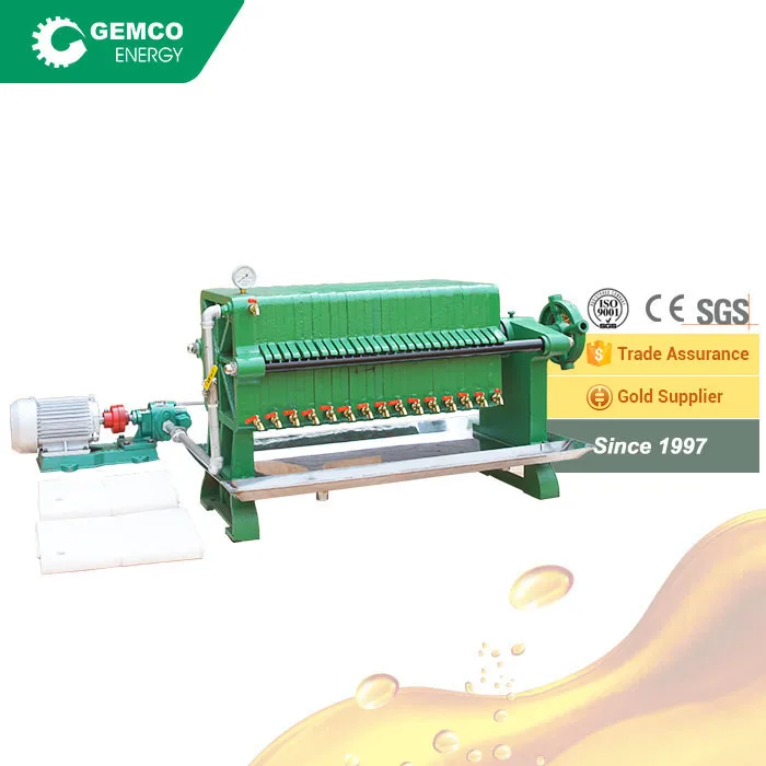 China oil filtering press small vegetable oil filter machine