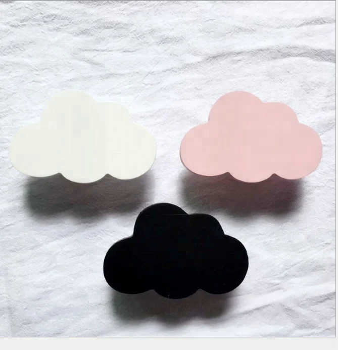 Настенное украшение в виде облака, деревянный крючок, декор для детской комнаты, крючок для пальто/античная детская комната, 3d Подвесной деревянный крючок в виде облака