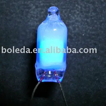 Blue Color neon lamp/neon tube/neon bulb with Different size