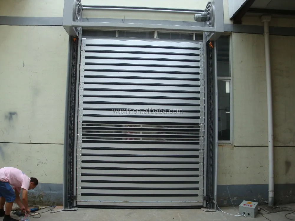 Hard Fast Rolling up Door/ high speed door/ High Speed Aluminum Foam spiral Door