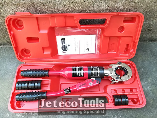 Jeteco инструменты YQ-1632 гидравлический штамповочный пресс трубы инструмент Гидравлический Ручной насос для обжима к маленького размера круглой формы с диаметром 32 мм 8