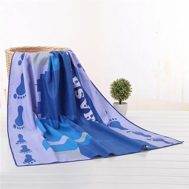 Custom Large Microfibre Beach Towel Blanket Towel Picnic Mat for Kids And Adult Sand Free Beach Towel