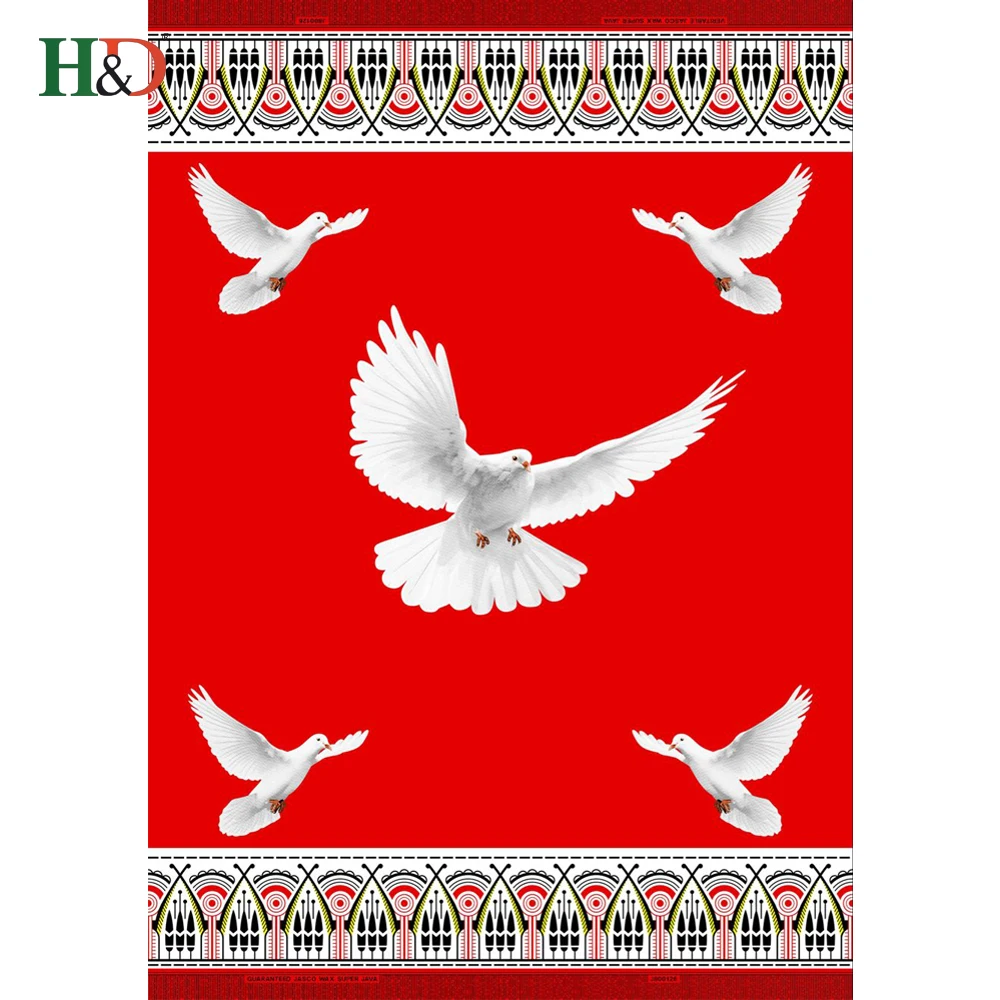 H & D Топ 10 alibaba продажи голубь якорь печать ткани животных печати на хлопок