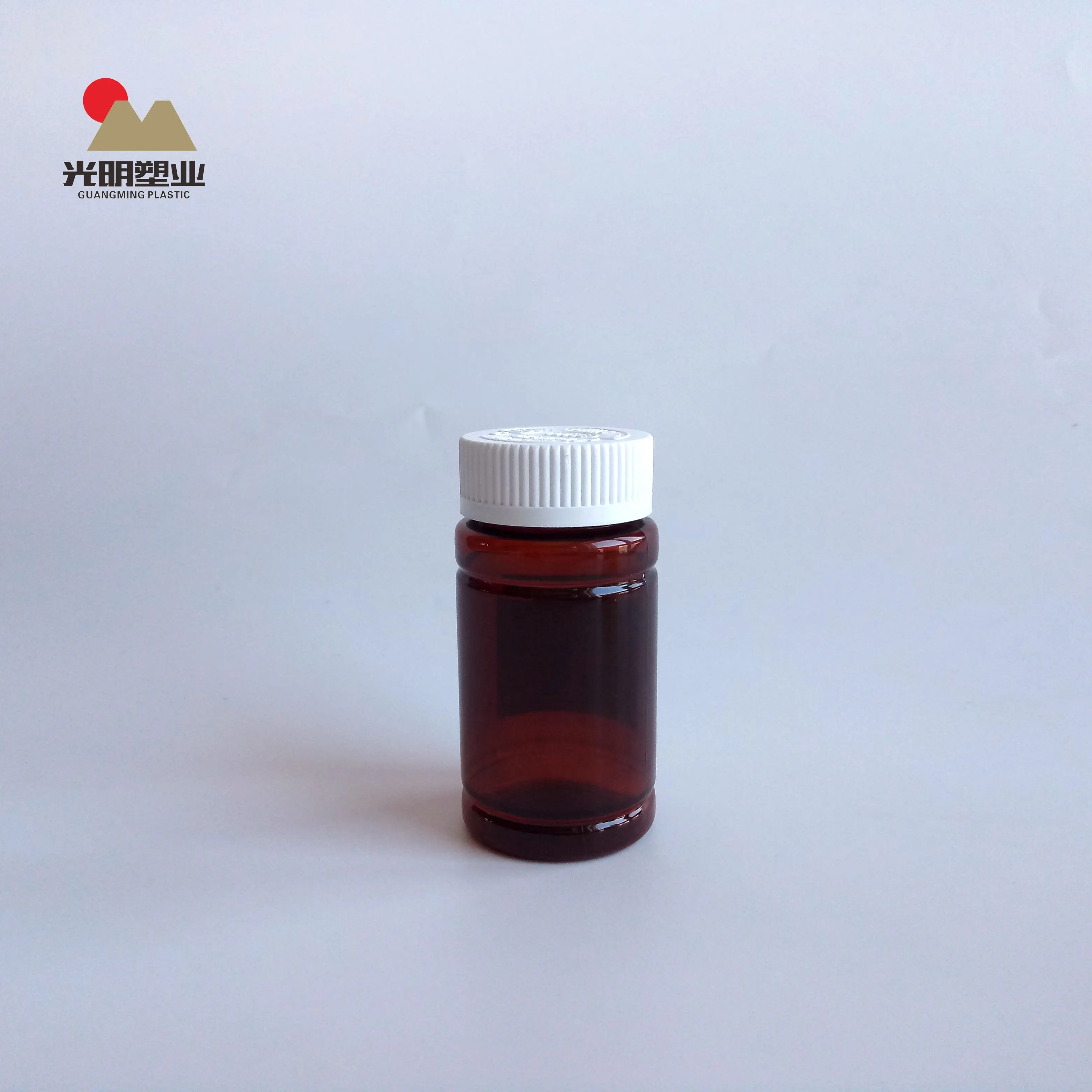 New Product Promotion 100ml Wide Mouth Round Yellow And Brown PET Bottle