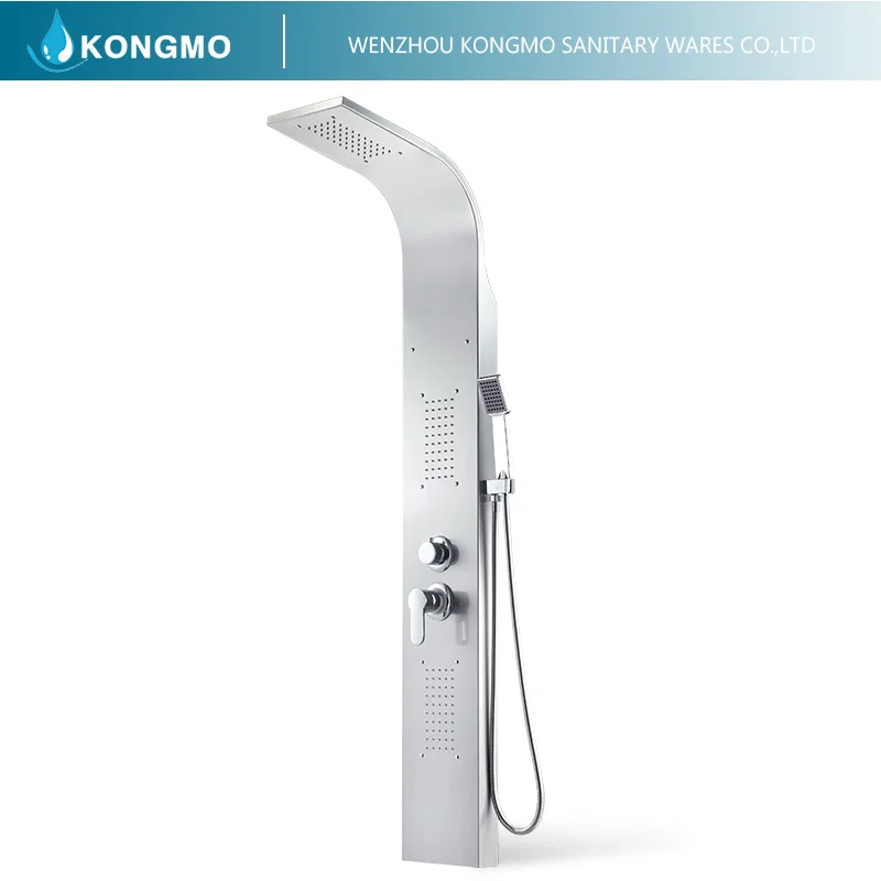 
colonne hydromassage douche bathroom brushed shower tower wall panel 6011 