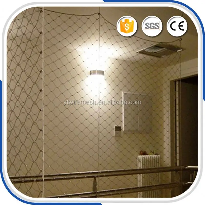 Дешевые декоративные перила веревку забор из сетки