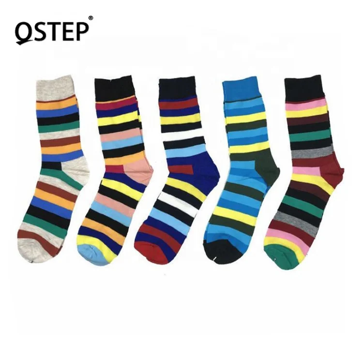 Лидер продаж дышащие носки в радужную полоску с пользовательским логотипом веселые забавные мужские на заказ