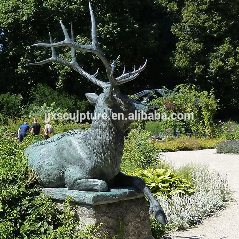 
Life Size Metal Brass Deer Statue 