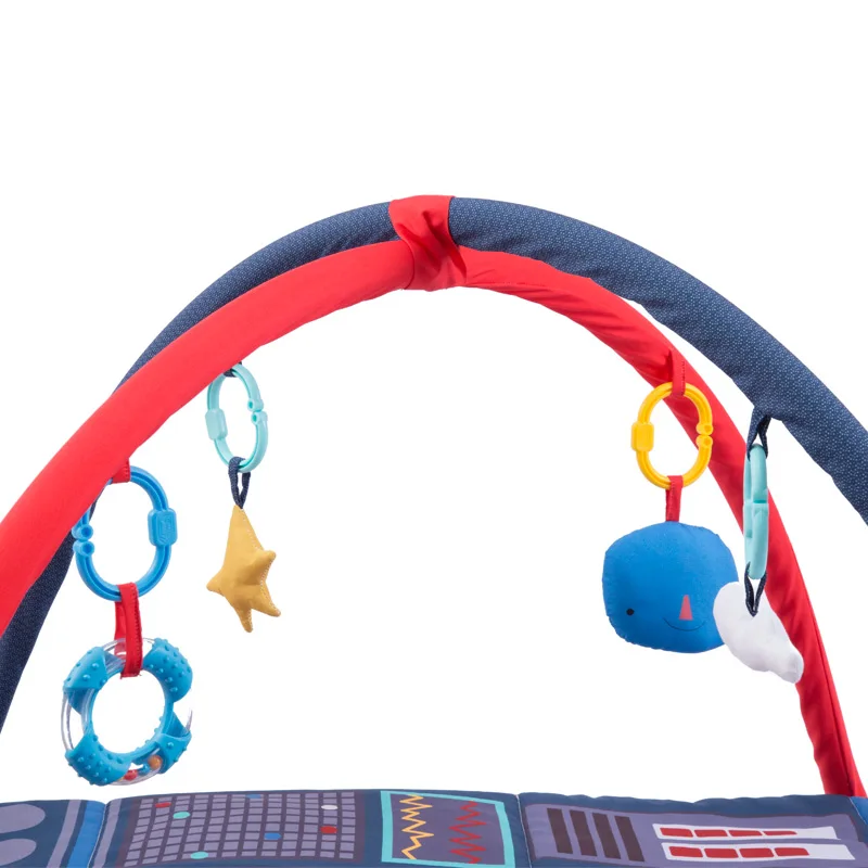 Red rocket style bracket game educational toys baby activity mat