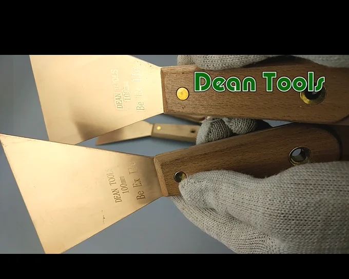 Explosion Proof ,Non Sparking Scraper Putty Knife ,wooden handle 25*80mm 80*165mm