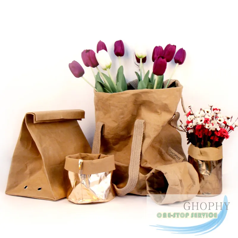 Kraft Paper Bag Supplier Unique Washable Paper Bag,water Resistant Paper Bag, Waterproof Food Carton Packing Offset Printing