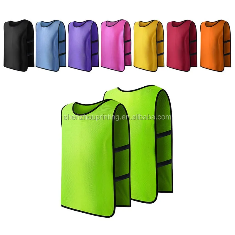 Cheap price custom colors sport wear mesh soccer training bibs for adults and kids