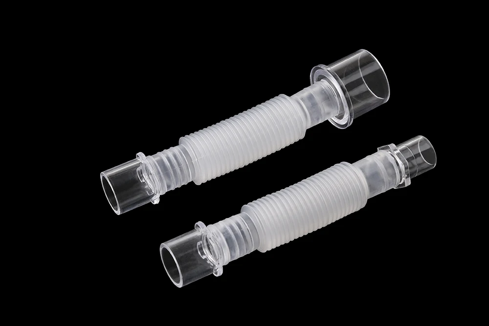 Disposable medical plastic connector for breathing circuits catheter mount elbow tube connector
