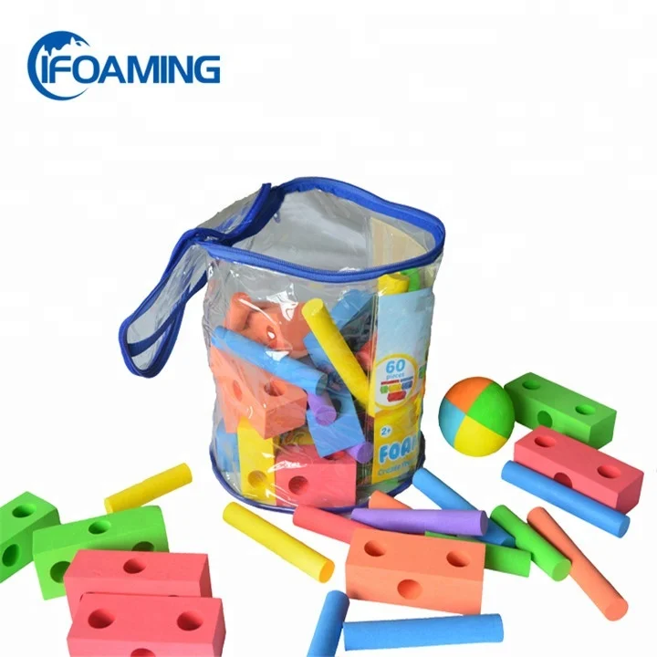 Non-Toxic EVA Foam Building Blocks Building Toy for Girls and Boys