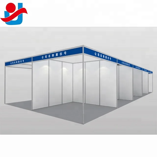 Combined Double Sided 15x6m Free Trade Fair Booth / Aluminium And PVC Material Tradeshow Booth For Exhibition