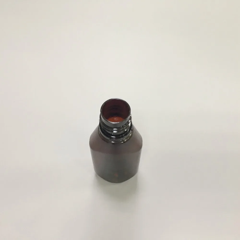 Pharmaceutical Plastic Bottle Manufacturers 100ml Amber Oval PET Bottles for Cough Syrup