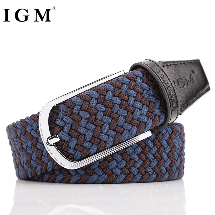 Fashion braided  belt elastic stretch sports belt china in bulk