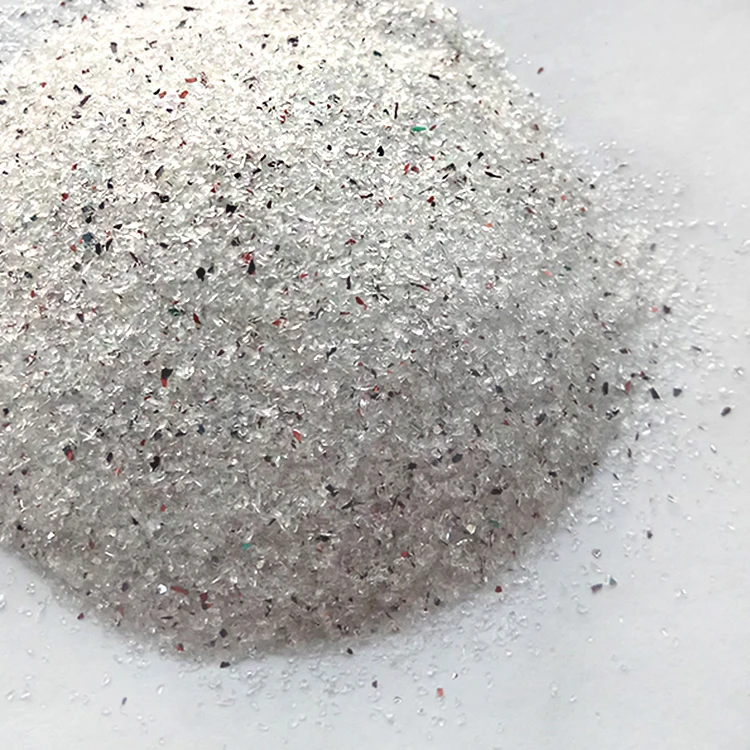 0.1mm-4.0mm Glass Sand Clear Crushed Glass Powder