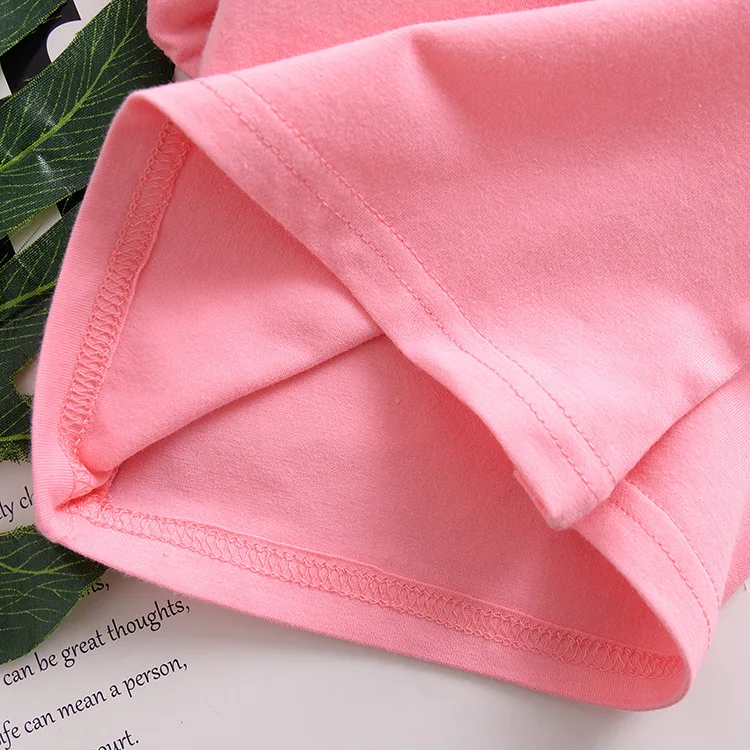 1-6 Years Girls Shirts Flutter Short Sleeve Solid O-neck Baby Girl Clothes Summer MH872