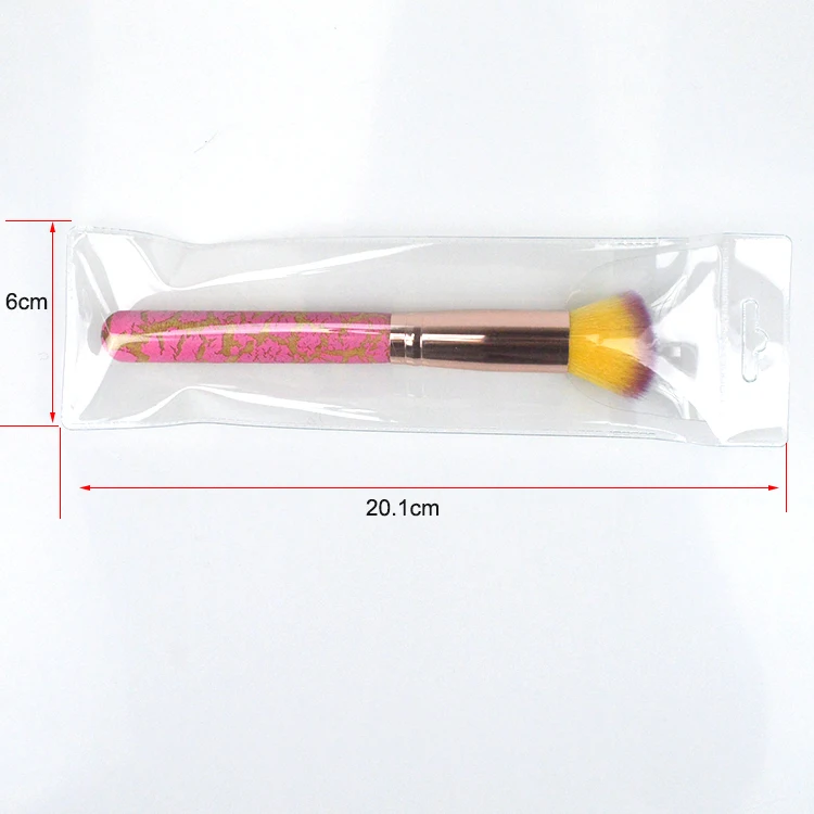 
Affordable price oem aluminium ferrule blending large powder concealer makeup brush 