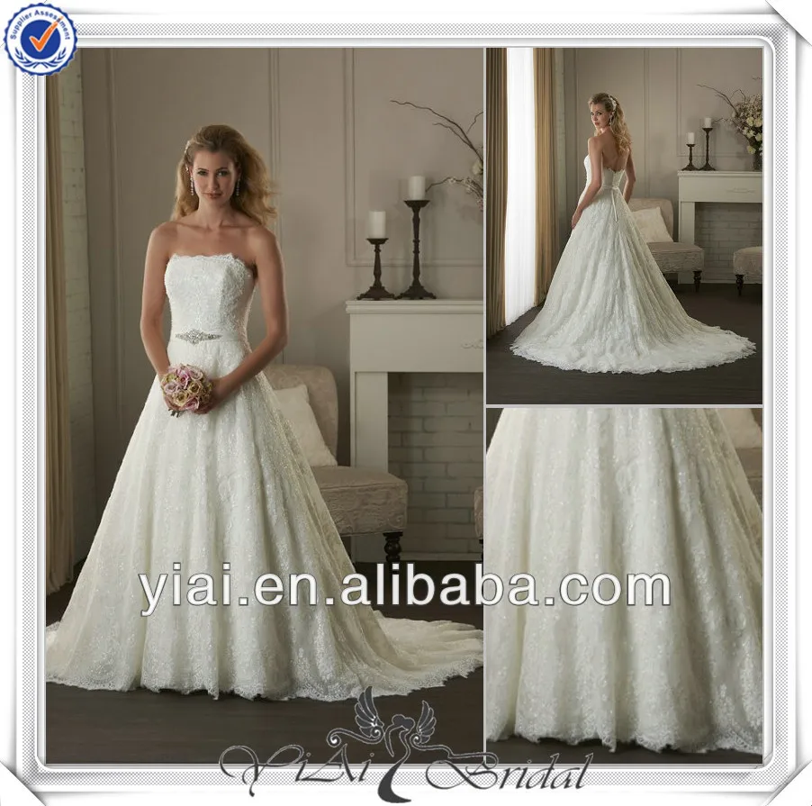 qq745 новое прибытие круёевами налоёения стороны бисером оборудованы лифа изменение свадебное платье линия