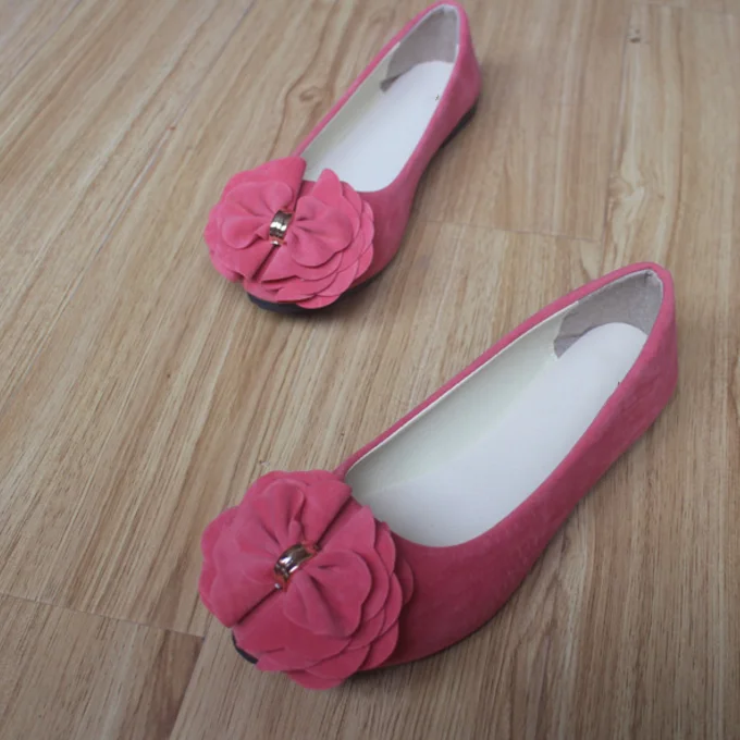 
Large Size Women Shoes Colorful Girls Loafers Korean Ladies Footwear With Flower 