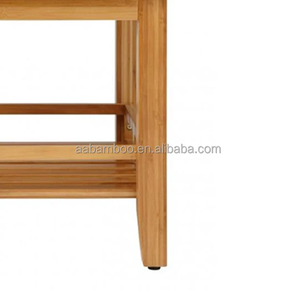 Bamboo Bathroom Towel Stool