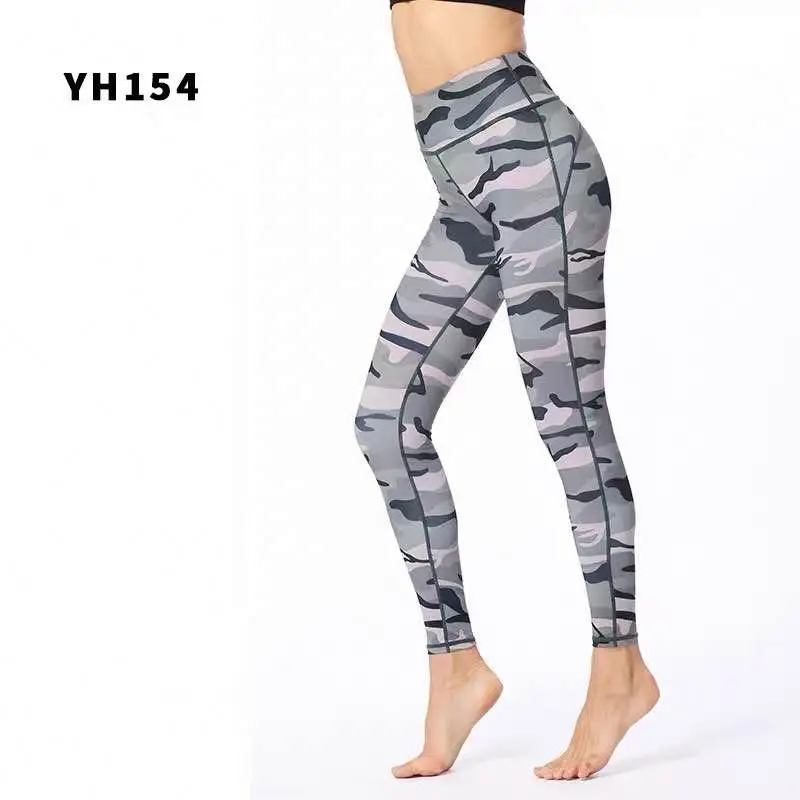2022 Pants Women High Stretch Leggings,Camouflage Print Fitness Leggings Sporting Workout Leggins