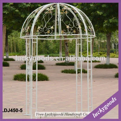 
2016 popular selling white roman wedding gazebo with round dome 