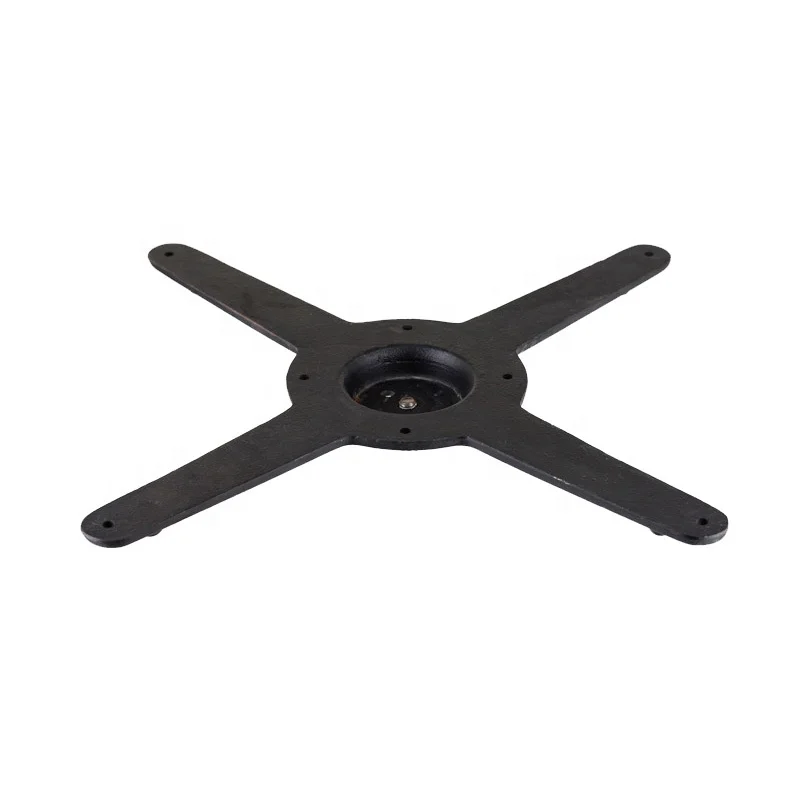 Chuangdi round metal design table legs with Dia450mm flat base for marble