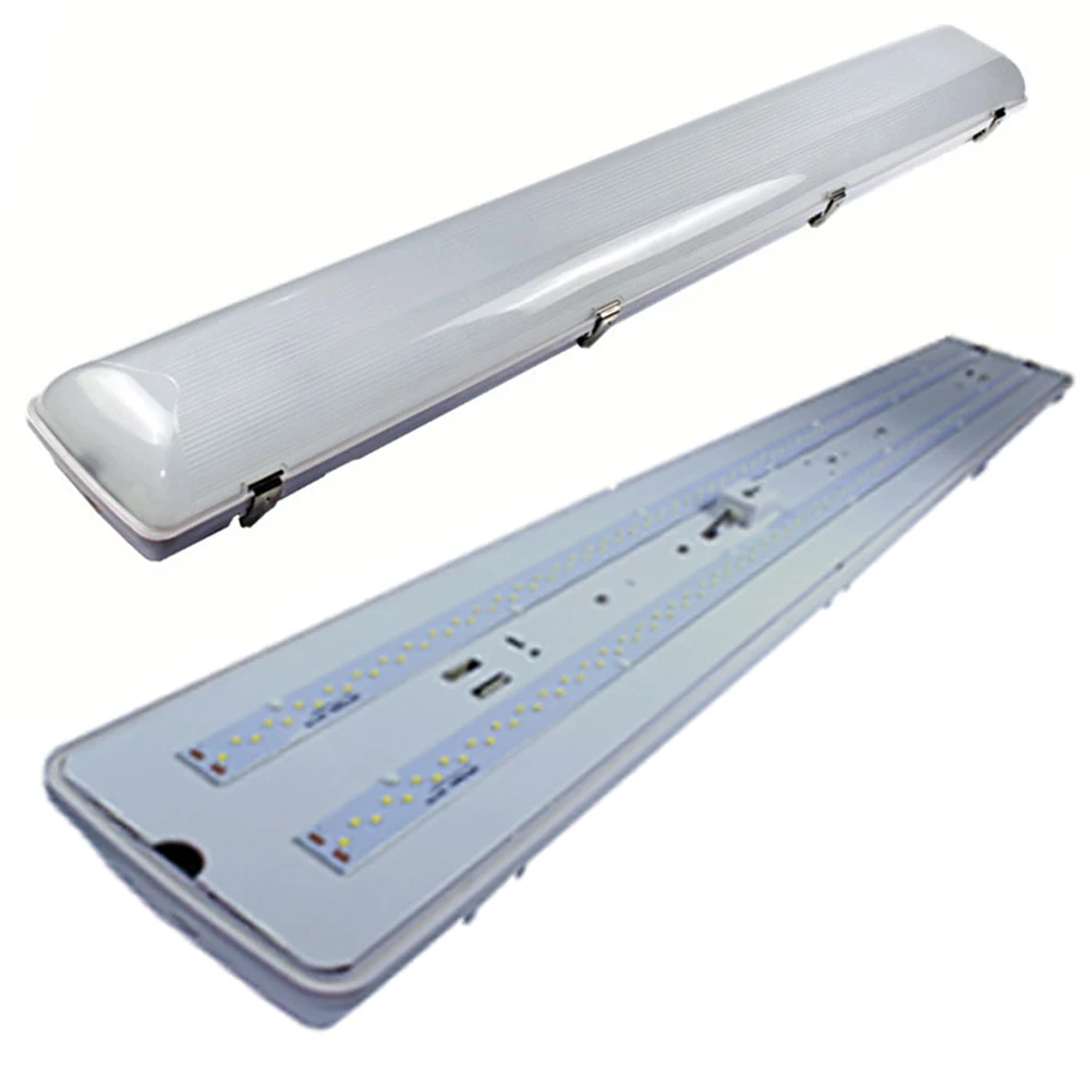 4ft 8ft ETL DLC  wholesale manufacturer price High Lumen 40W 50W 80W 100W IP65 LED Tri-proof Light triproof vapor tight light