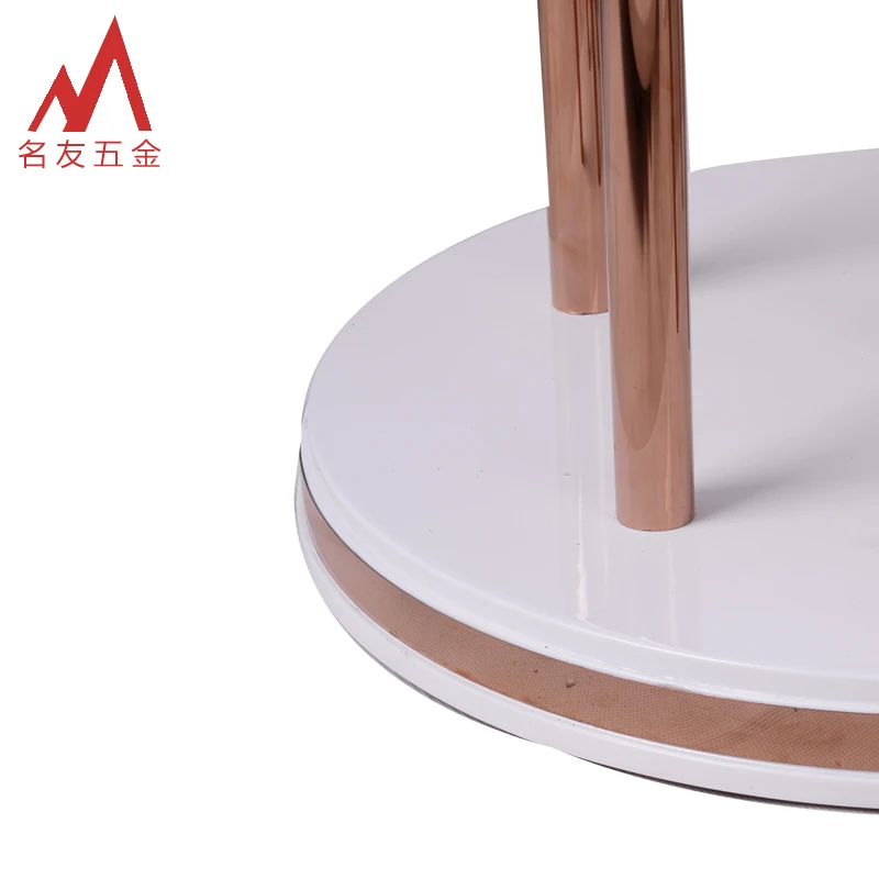 New design universal portable round wood grain 6 tiers display table in supermarket