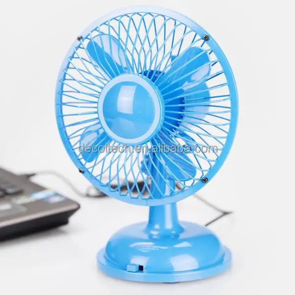 DF501 5 inch metal oscillating USB/BO desk fan