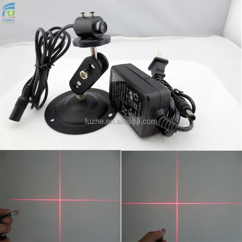 FU635C5-BD10 635nm <1mw red cross hair laser diode module lazer light lamp with fan angle 60 degree  size D10*30mm 3-5VDC