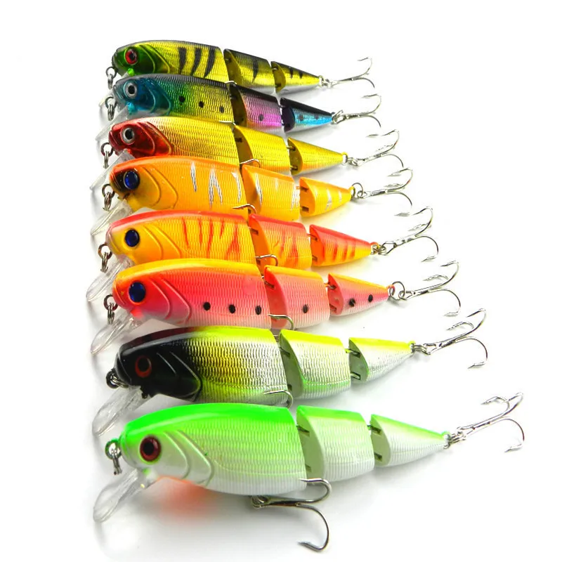 10.5cm/14g Multi-jointed Fishing Lures 3 Segment Lifelike Bait Swimbait Plastic Hard Baits Wobblers Fishing Bait