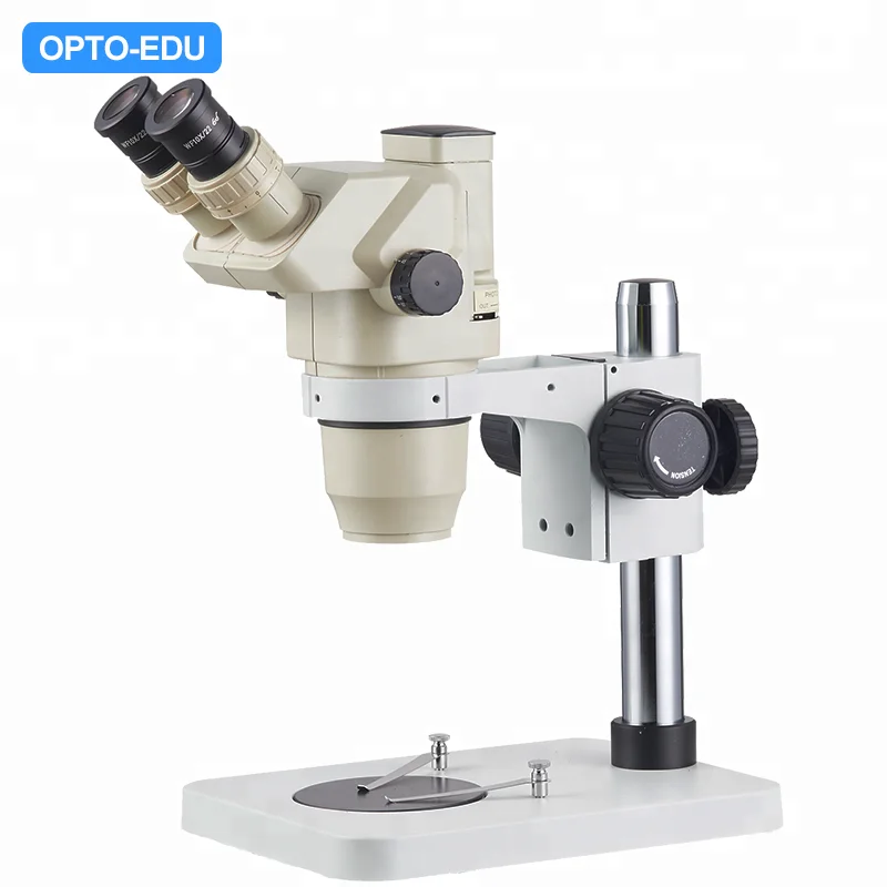 OPTO-EDU A23.3667L-B1T 0.67X - 4.5X Trinocular Zoom Stereo Microscope