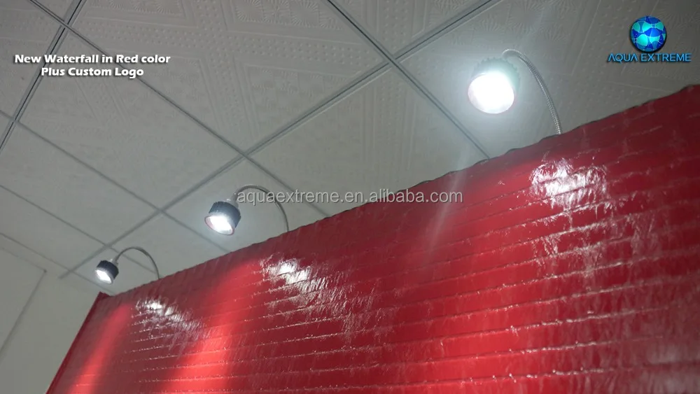 Contemporary Waterfall wall with Custom size and logo decorative effects design