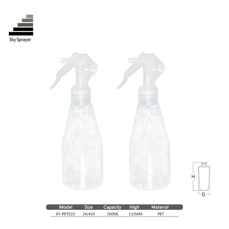 Newest Empty wholesale plastic bottles with trigger sprayer