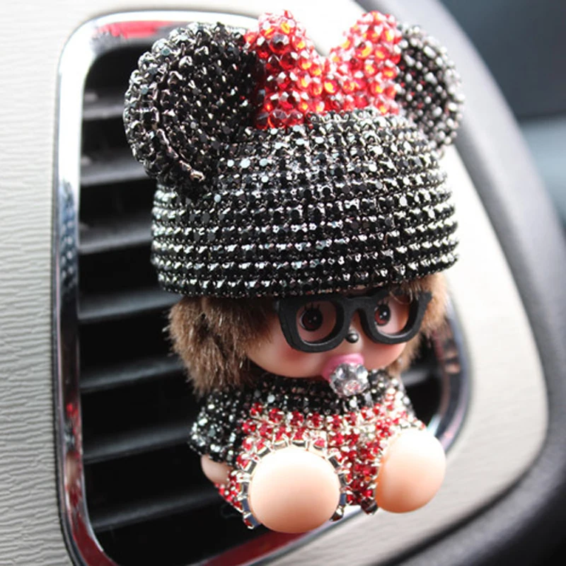 Автомобильное украшение, духи в форме клипсы, Алмазный парфюм, автомобильный освежитель воздуха, автомобильный диффузор эфирного масла для мальчиков и девочек