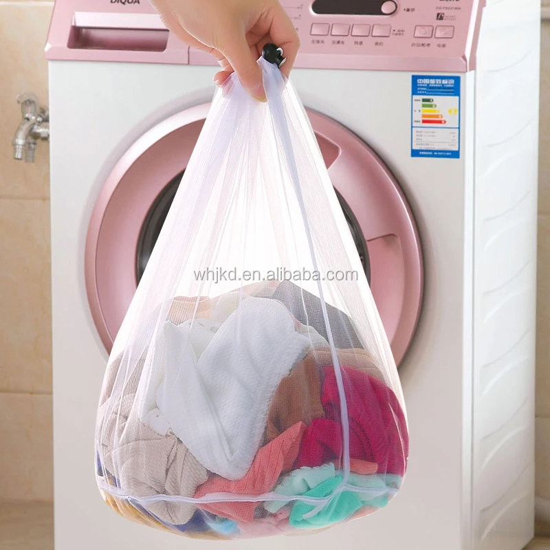 foldable lingerie wash polyester laundry bag for washing machine