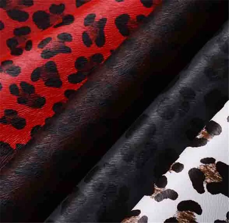 Wholesale pu artificial leather kangaroo skins synthetic leather roll for bag shoe belt