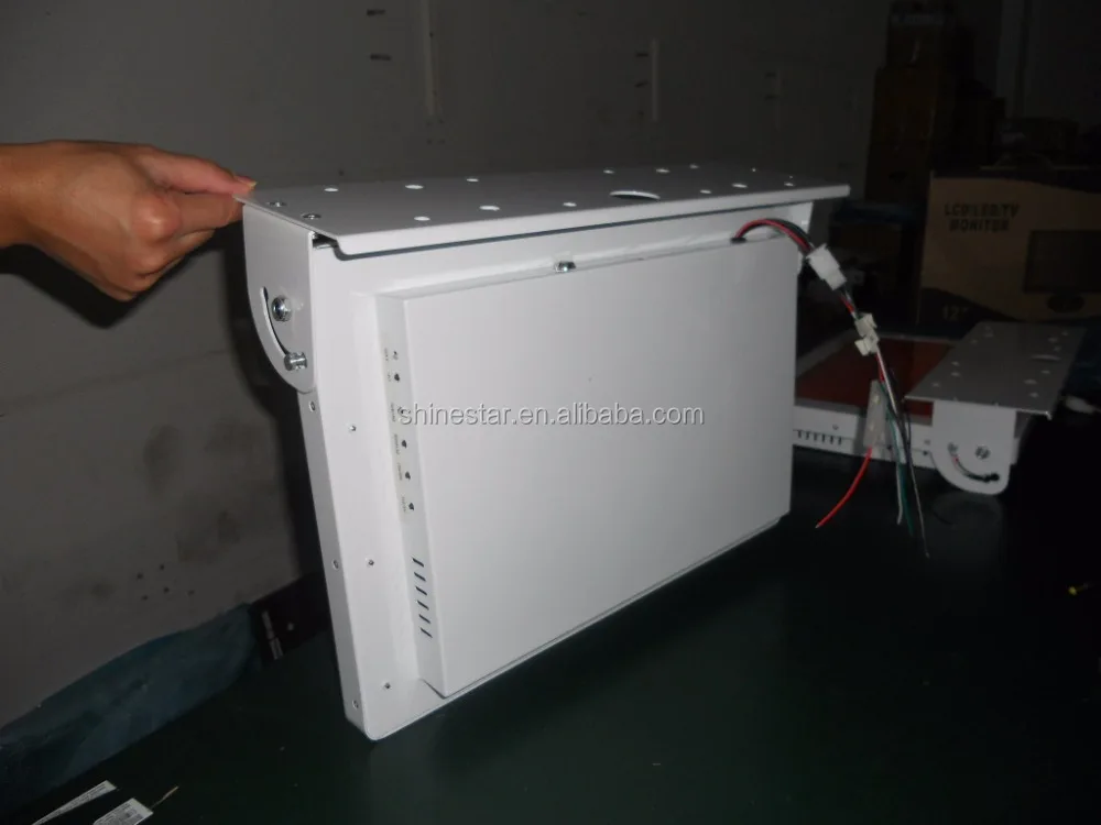 Metal case 24 Inch metro coach bus vehicle TFT LCD high bright advertising TV