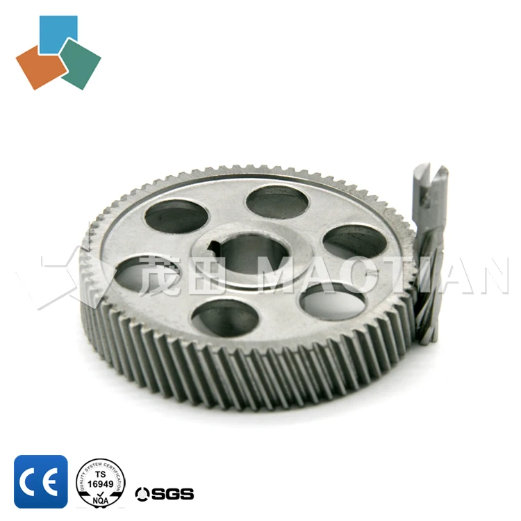 
Precision high demand cnc machining worm gear and running gear 686 609 for the lawn mower / electric tricycle rear axle 