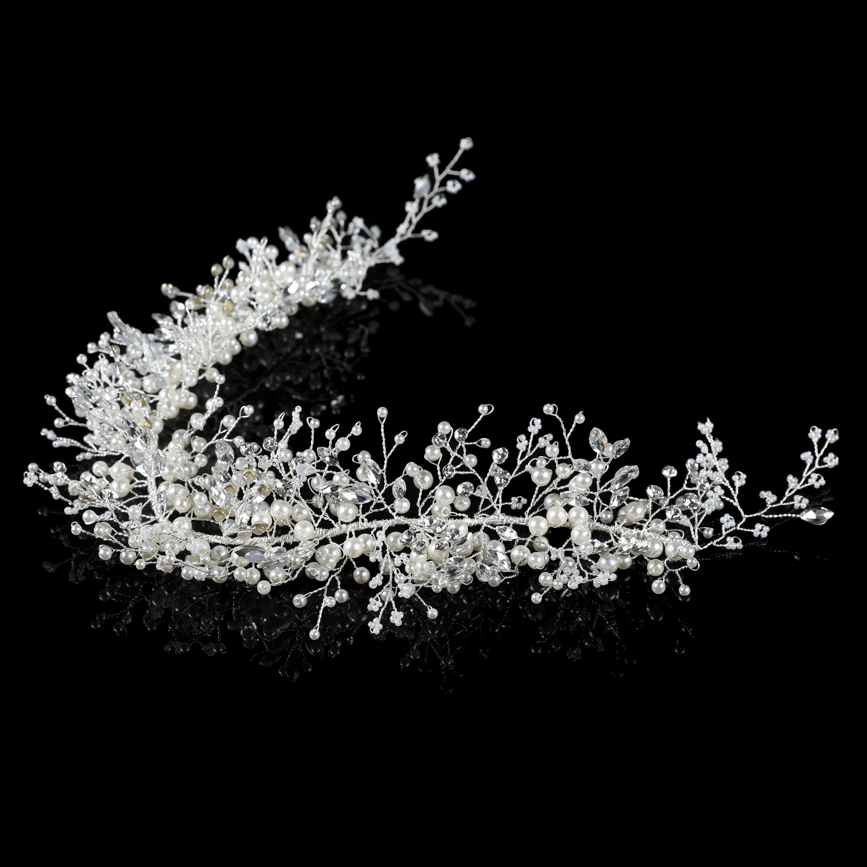 Long hair accessories small pearls wedding bridal  women hair accessories price in China