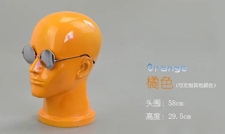 XINJI Fashionable Hot Sale Gloss Red Glass Display Head Mannequin Head Manikin On Sale