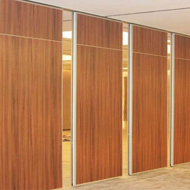 Restaurant movable wooden soundproof folding partition wall malaysia